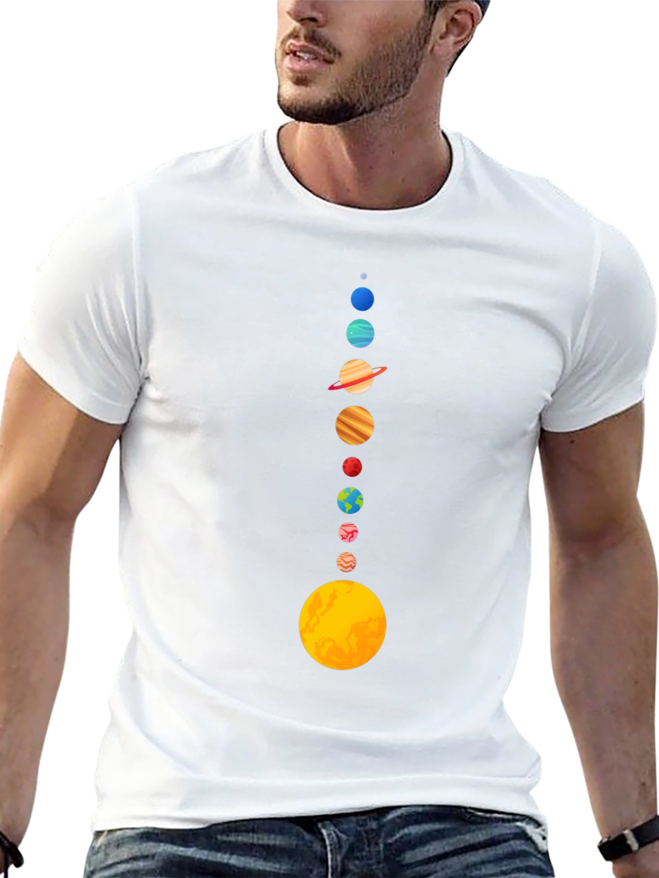 Solar System Planets Graphic Tee