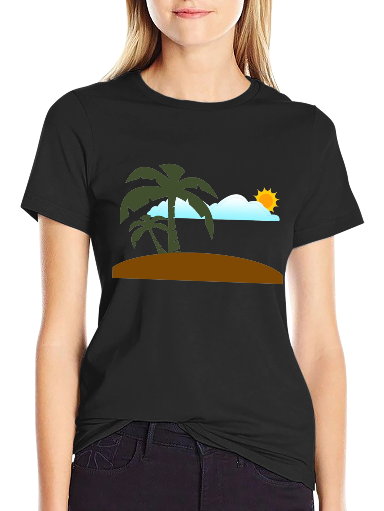 Tropical Beach Graphic T-Shirt - Vacation Vibes