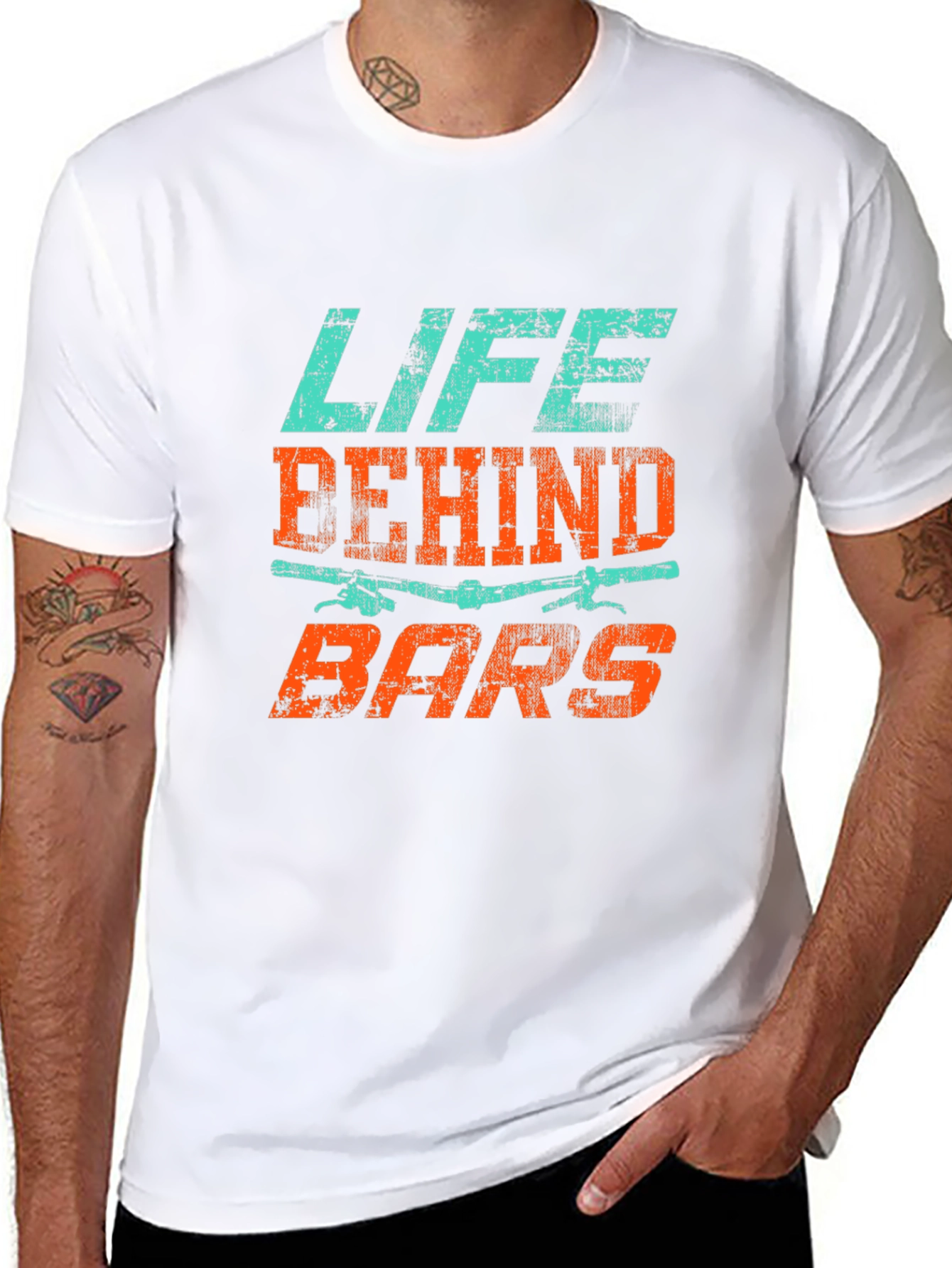 Life Behind Bars Black Graphic Tee