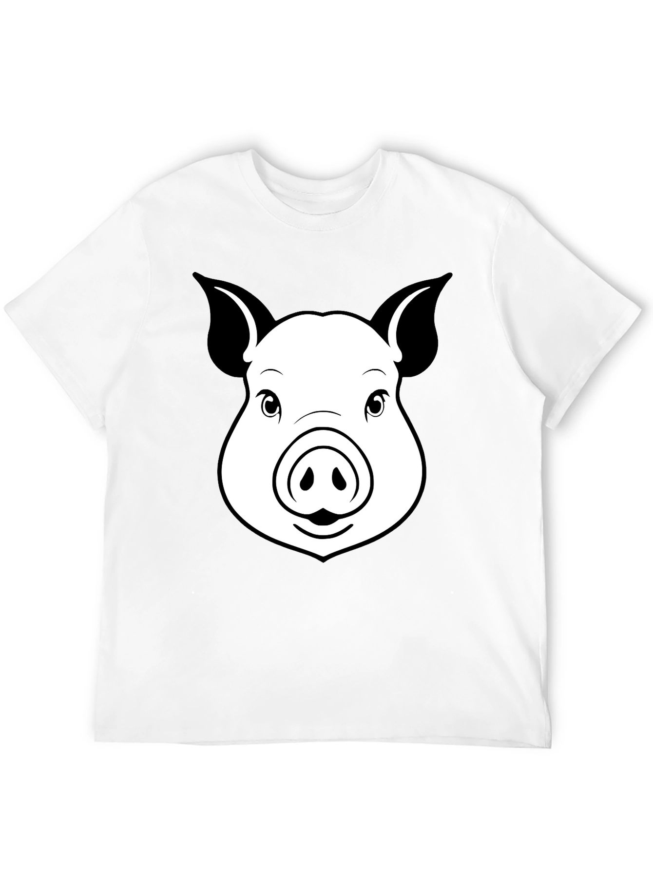 Pig Face Graphic T-Shirt - Unisex Black Tee