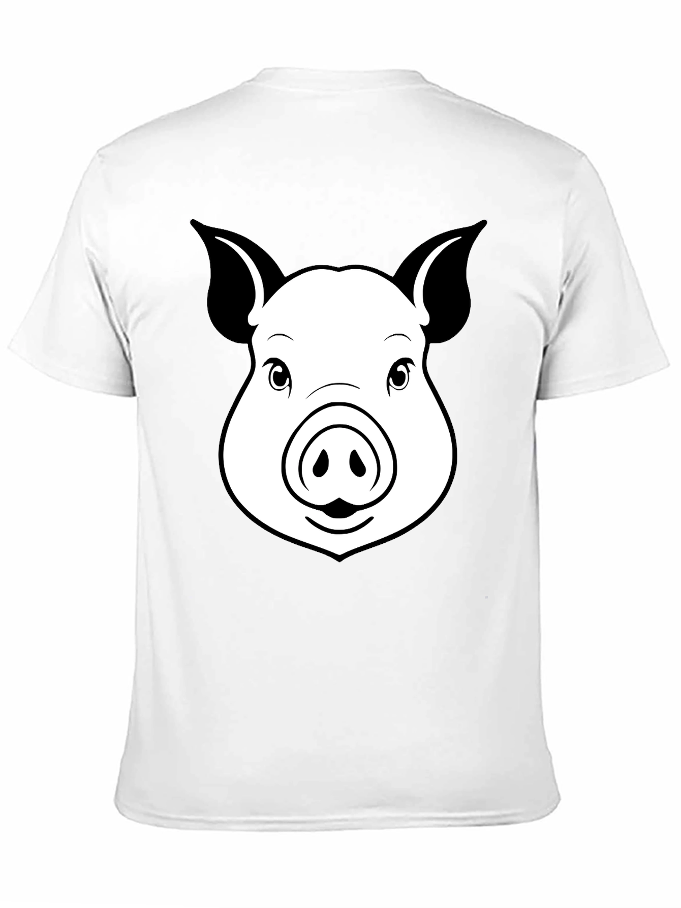 Pig Face Graphic T-Shirt - Unisex Black Tee