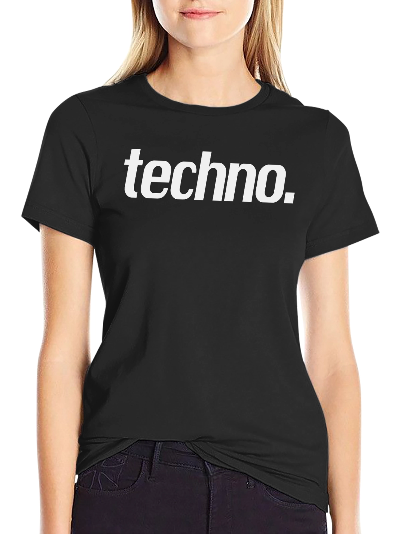 Techno Music Black Graphic Tee