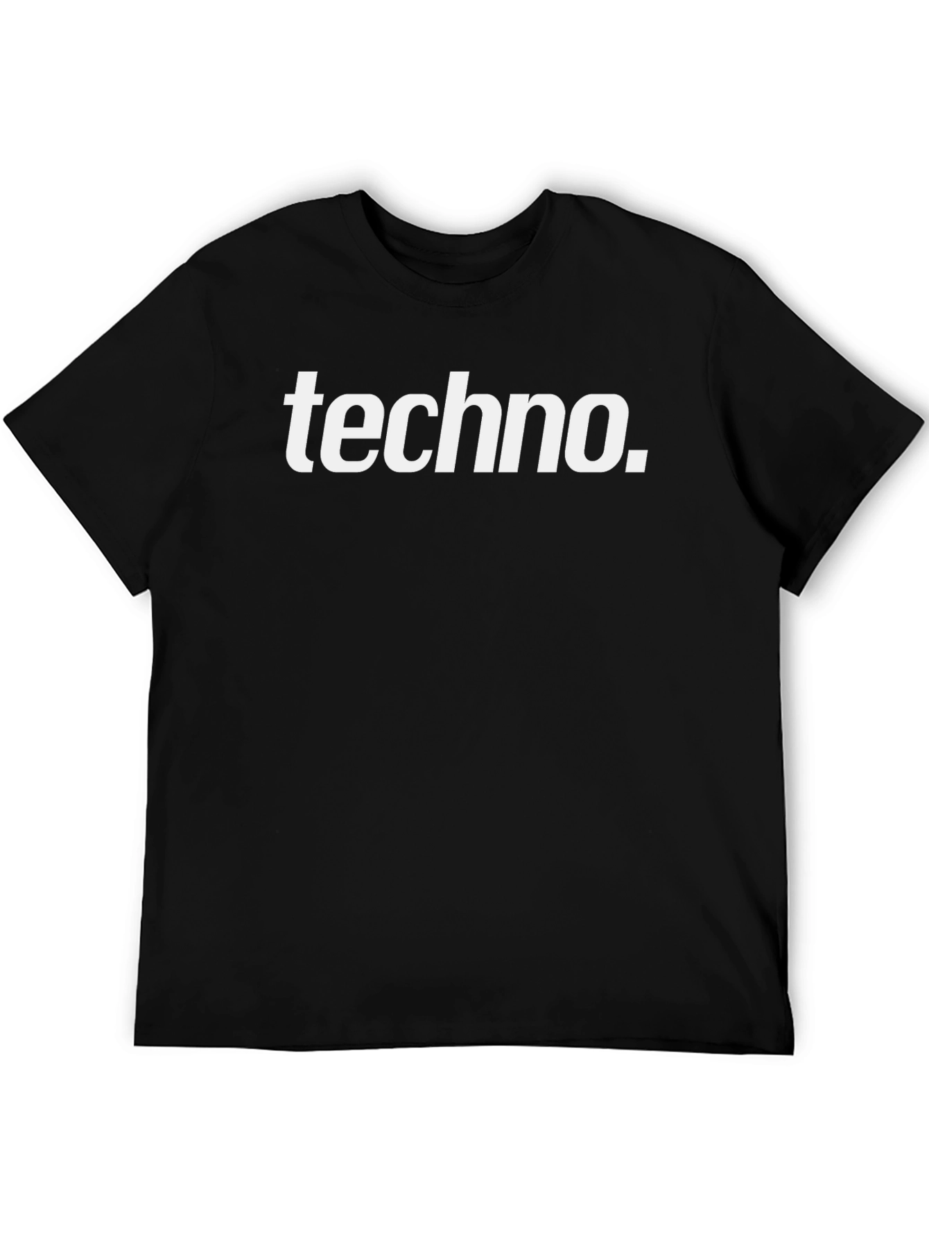Techno Music Black Graphic Tee