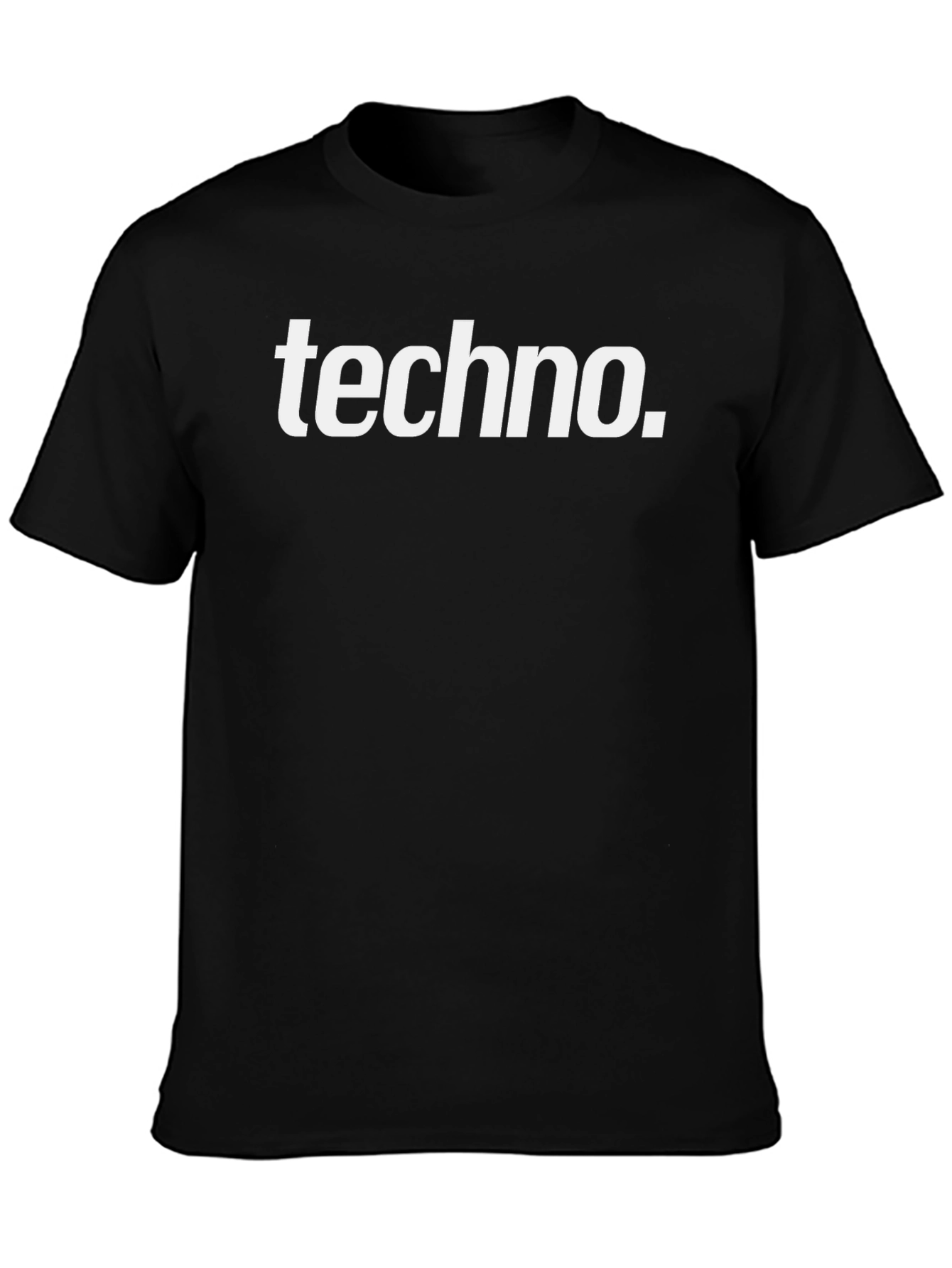 Techno Music Black Graphic Tee