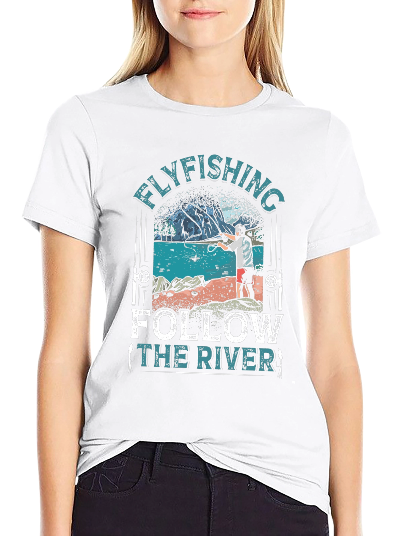 Flyfishing Follow the River T-Shirt