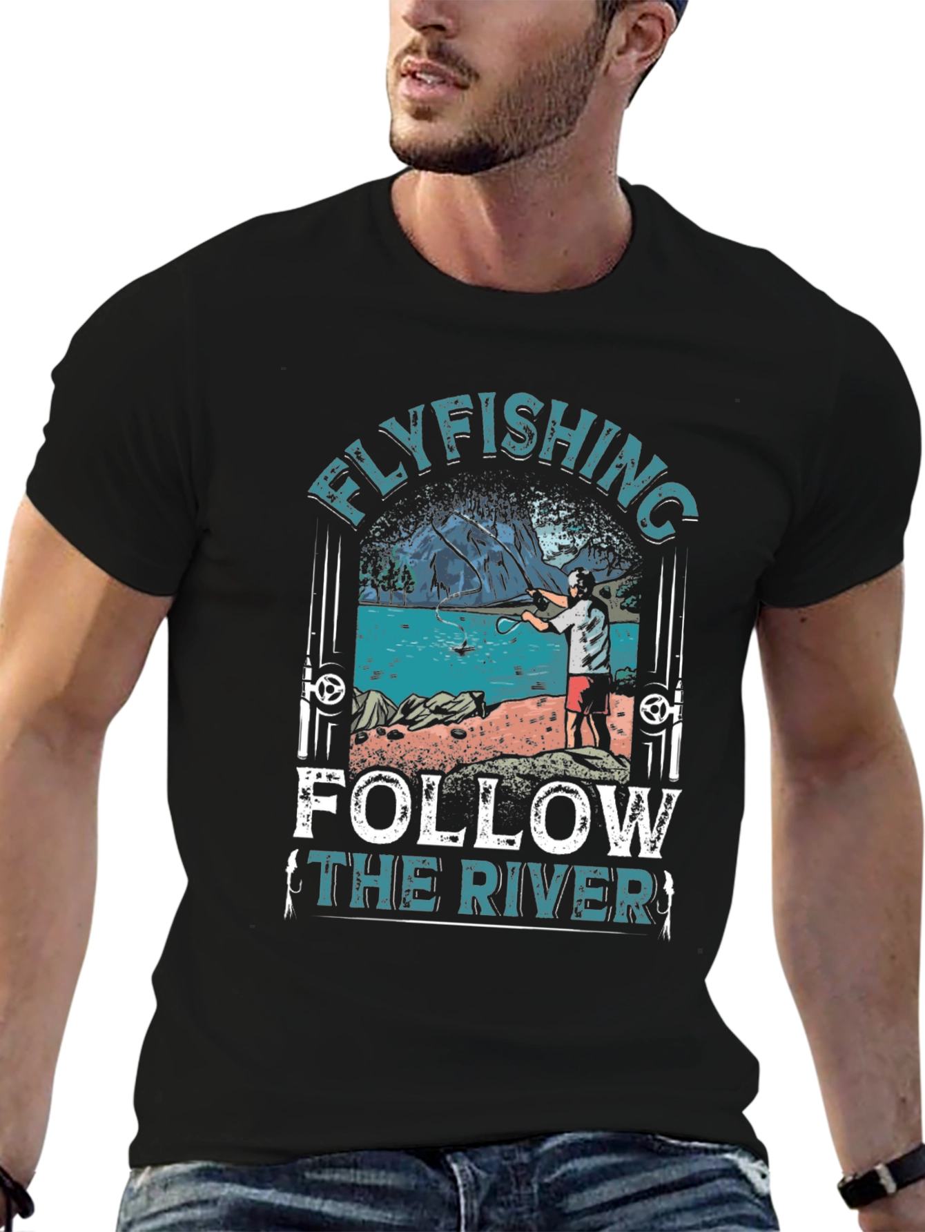 Flyfishing Follow the River T-Shirt