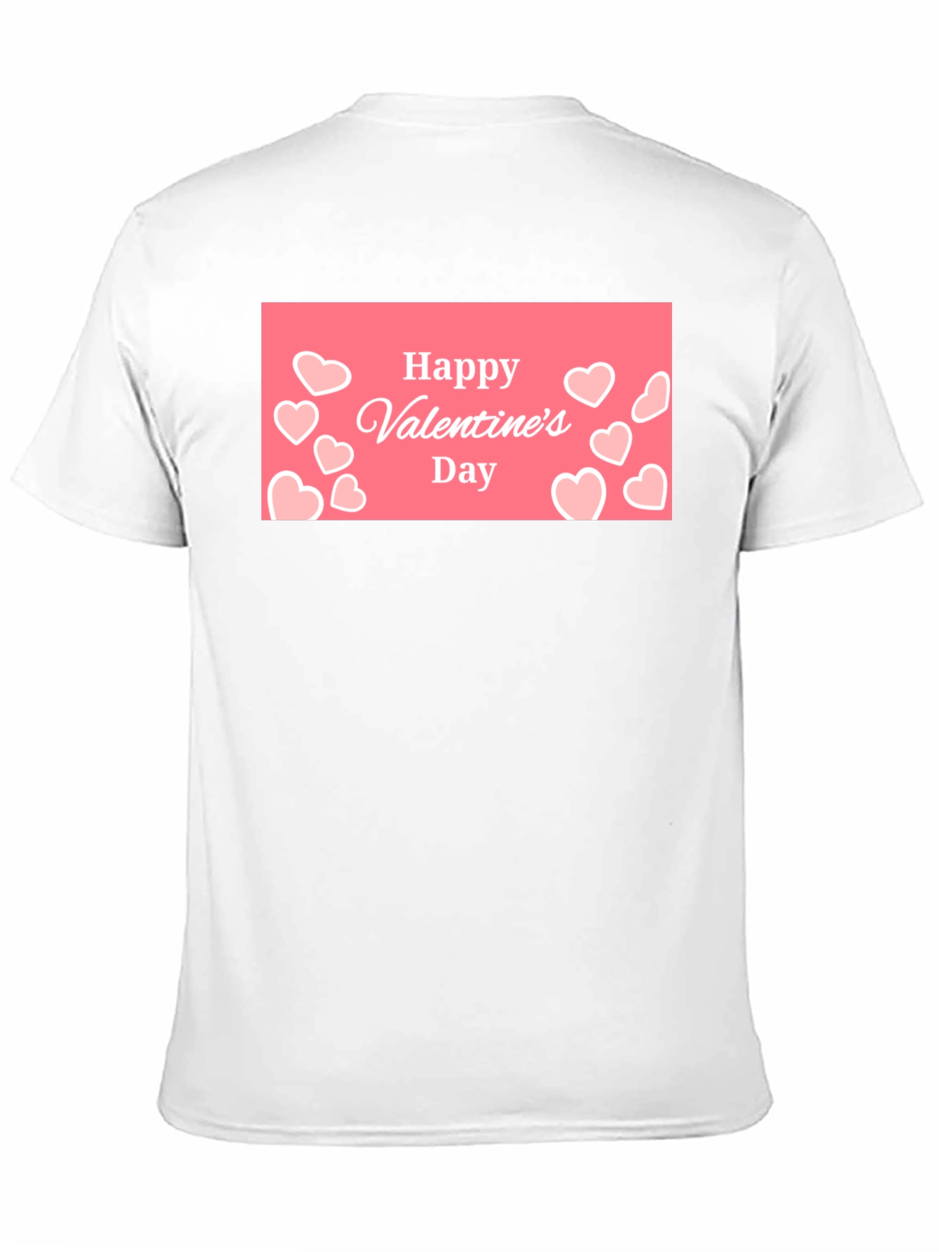 Happy Valentines Day Black Graphic Tee