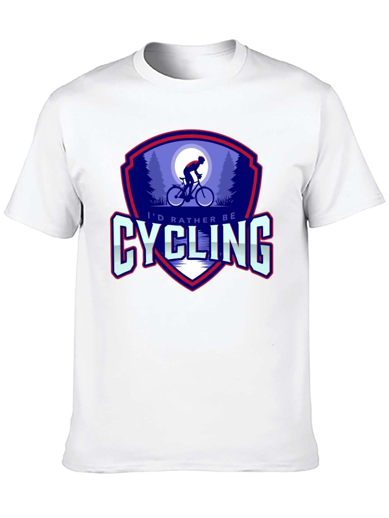 Cycling Graphic Tee - Id Rather Be Cycling