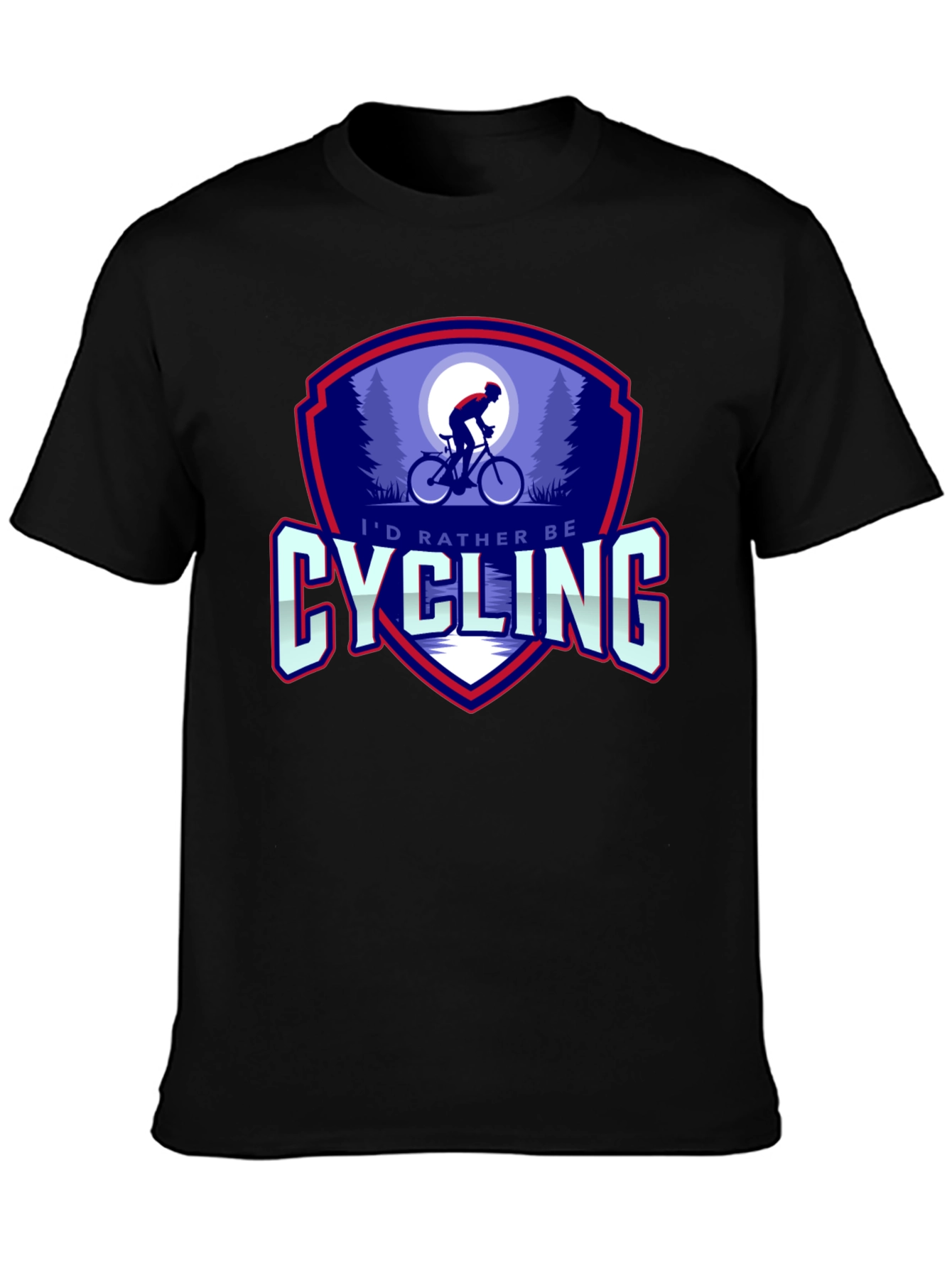 Cycling Graphic Tee - Id Rather Be Cycling