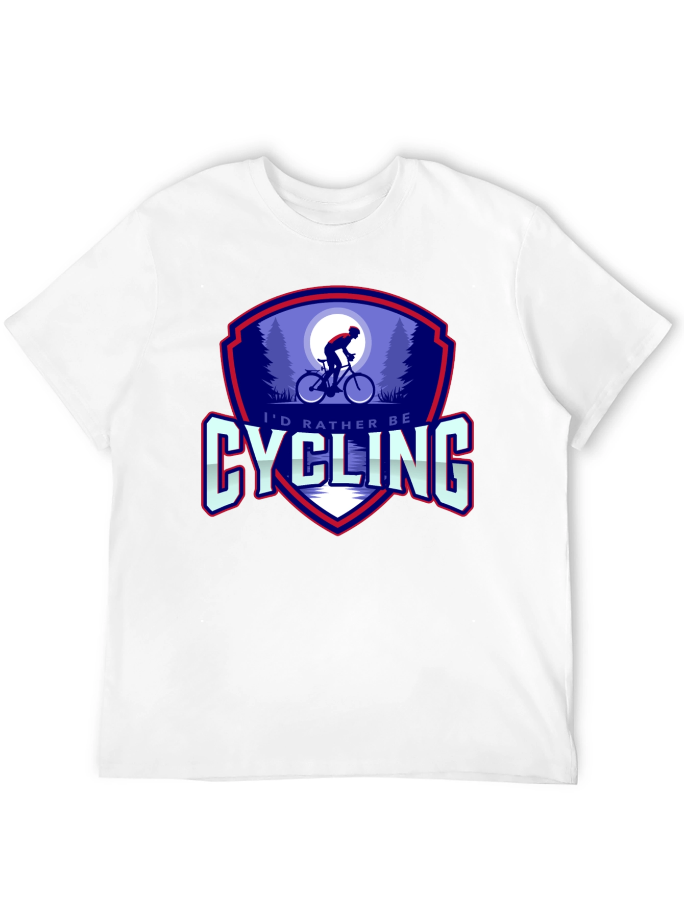 Cycling Graphic Tee - Id Rather Be Cycling