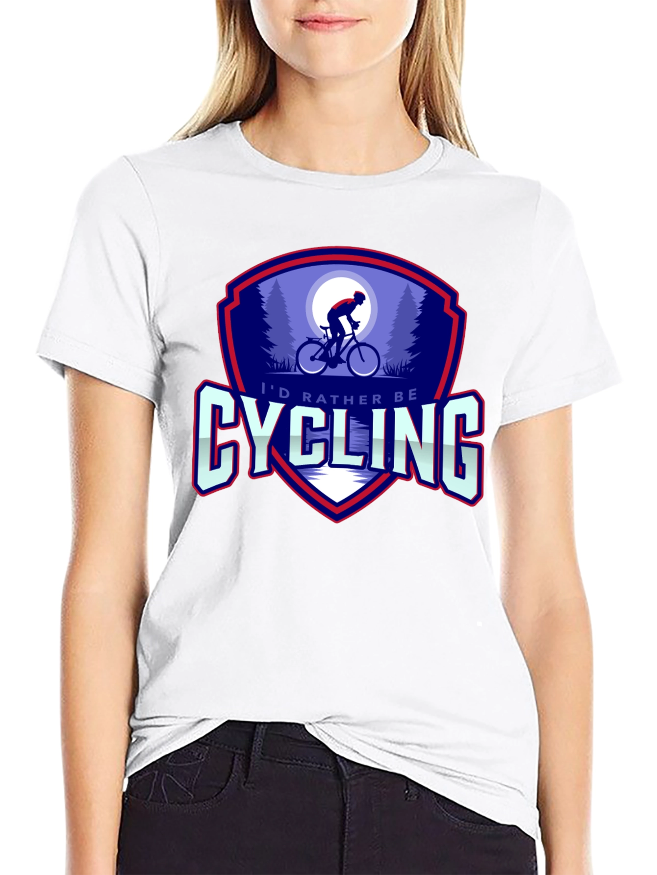 Cycling Graphic Tee - Id Rather Be Cycling