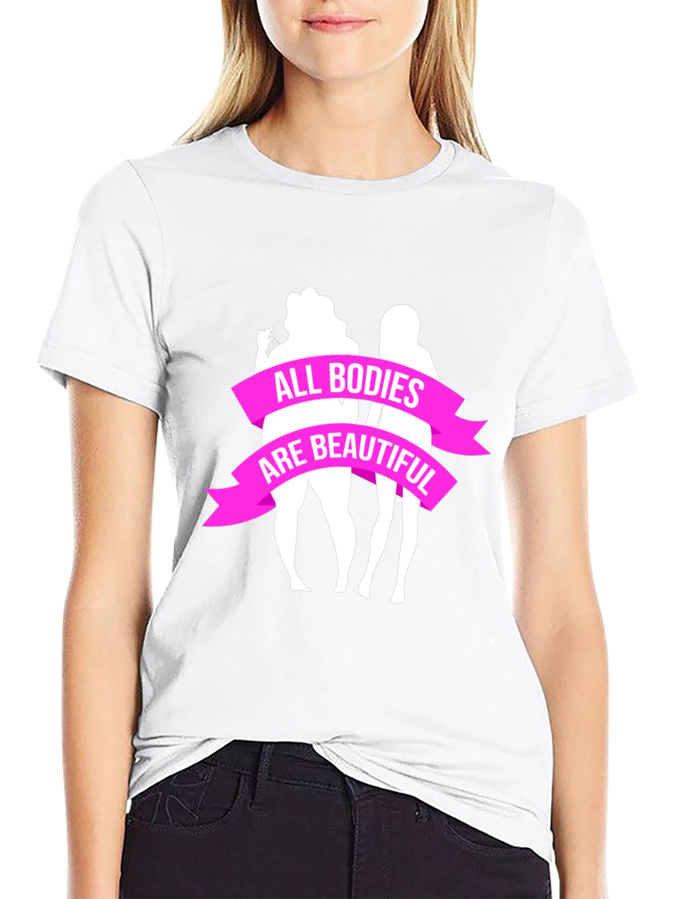 All Bodies Are Beautiful Graphic Tee - Black