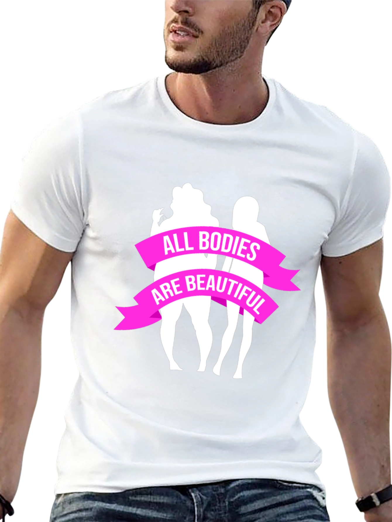 All Bodies Are Beautiful Graphic Tee - Black