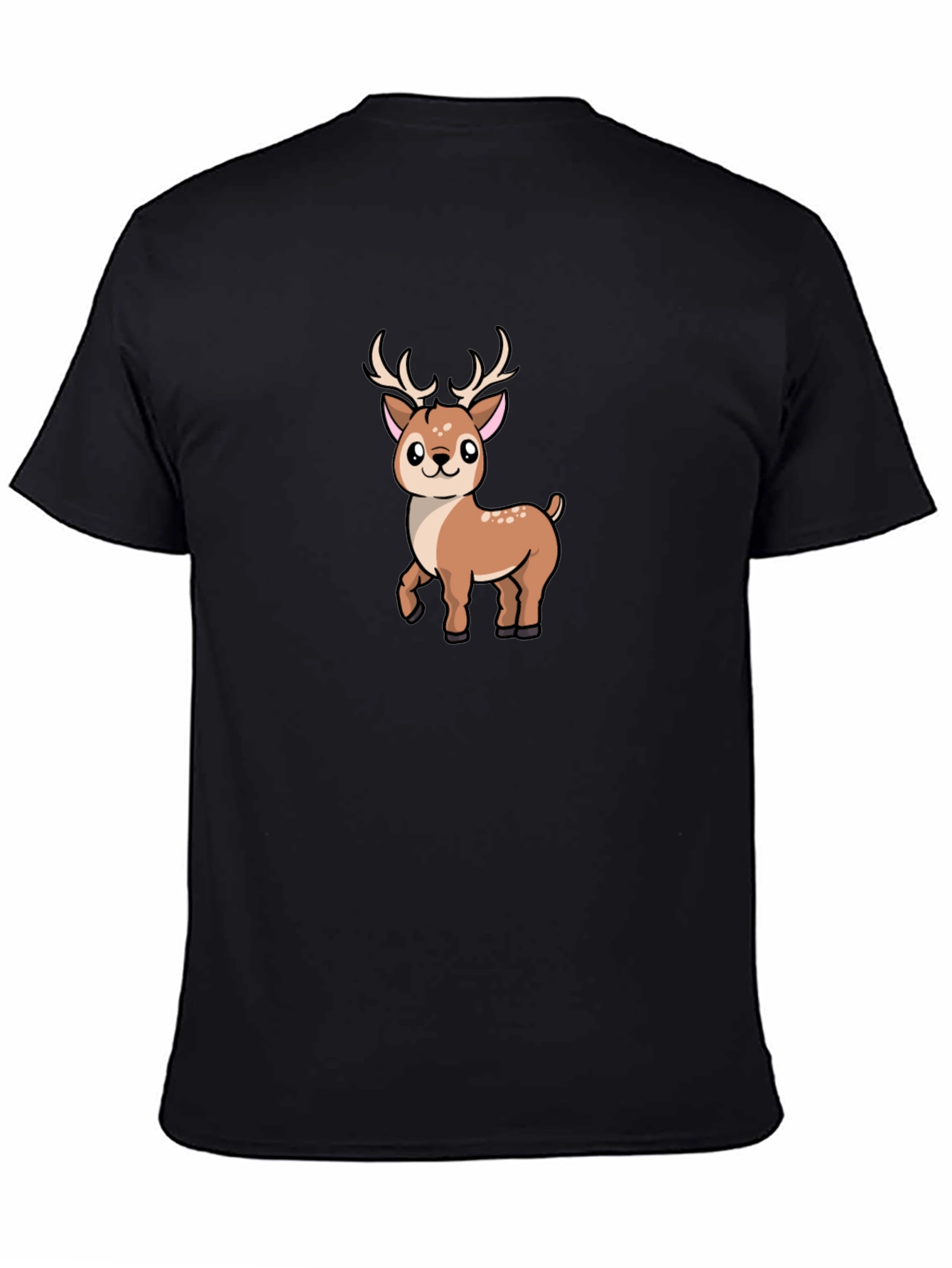 Cute Deer Graphic Tee - Soft Cotton Blend