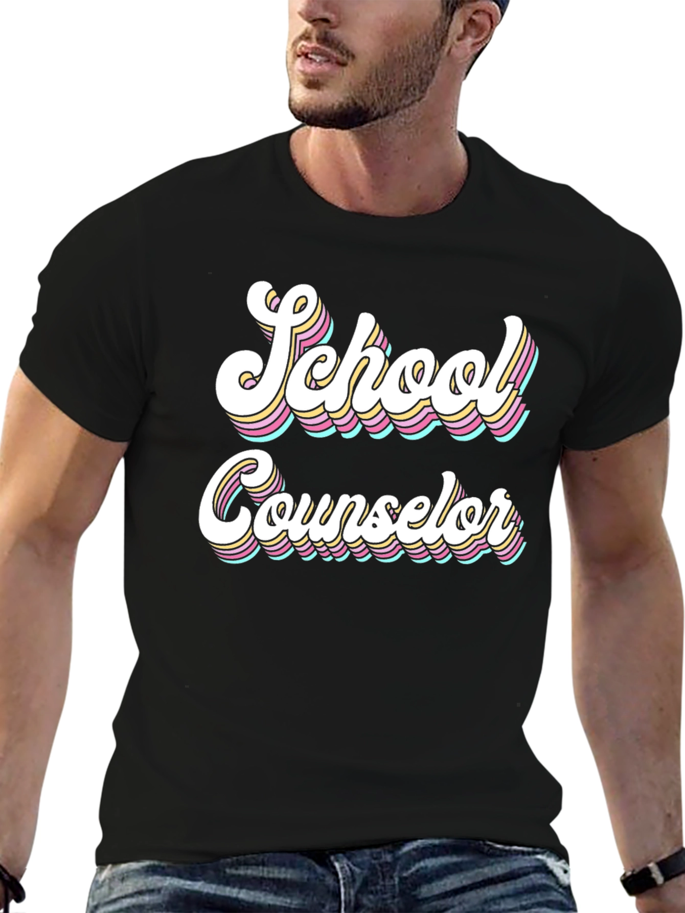 School Counselor Retro T-Shirt