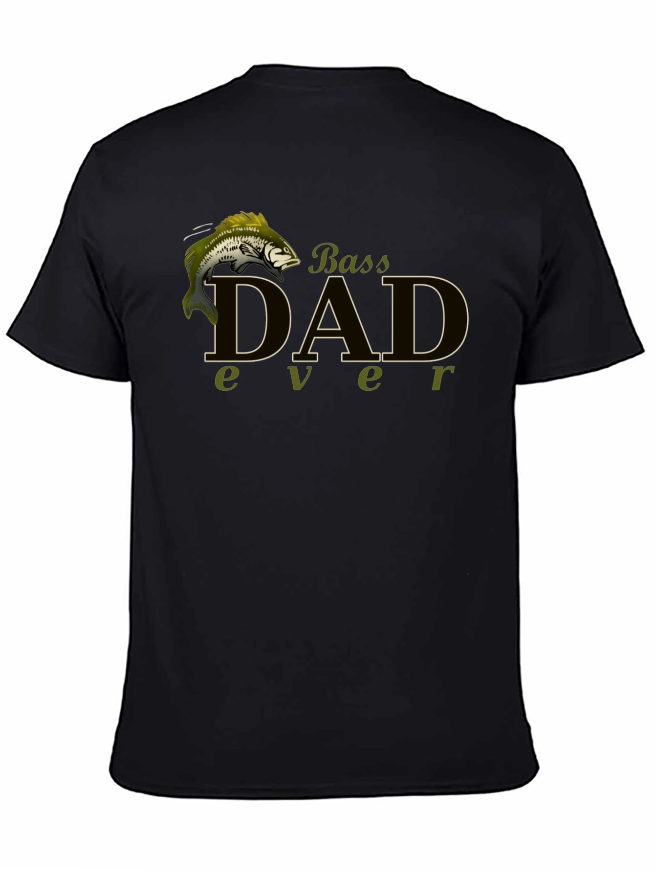 Bass Dad Ever Black T-Shirt