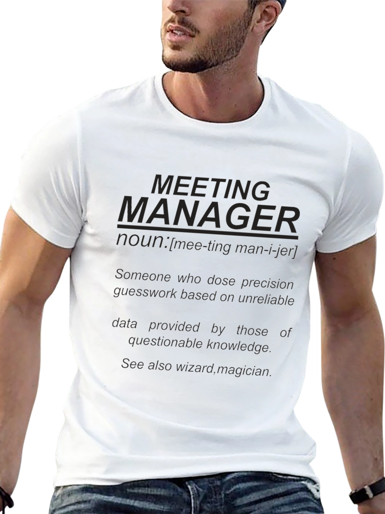 Meeting Manager Graphic T-Shirt - Funny Work Tee