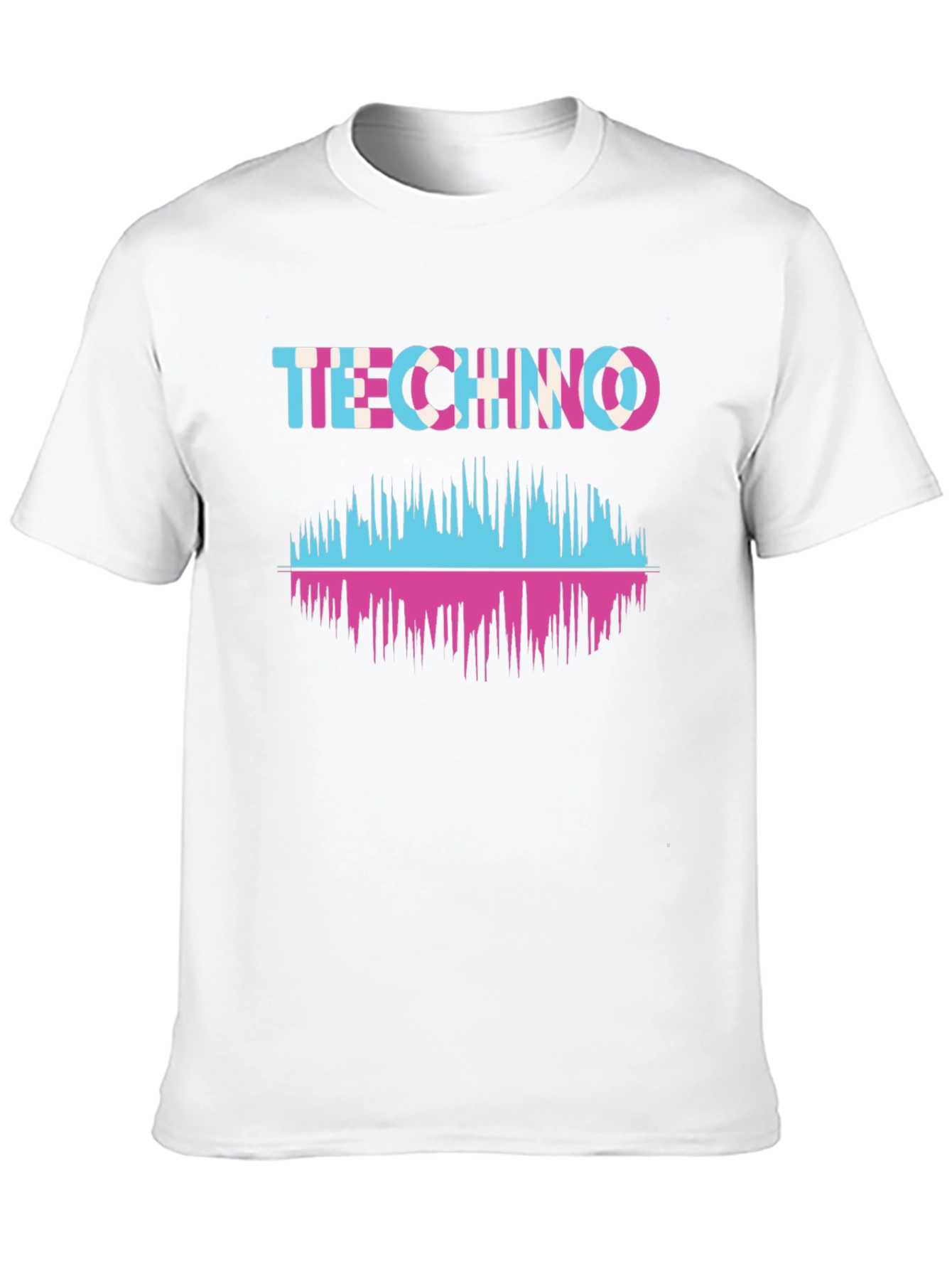 Techno Music Waveform Graphic T-Shirt