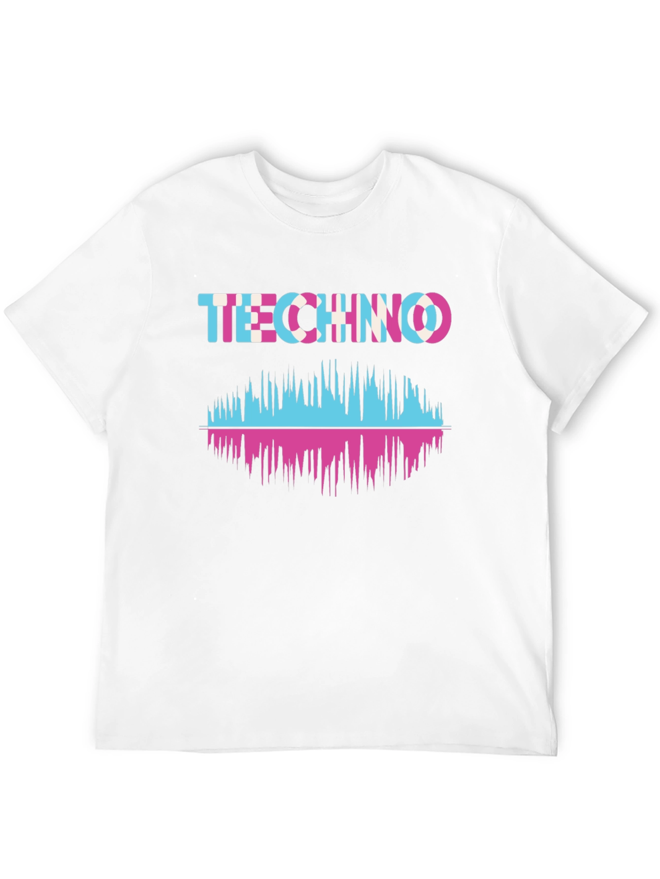 Techno Music Waveform Graphic T-Shirt