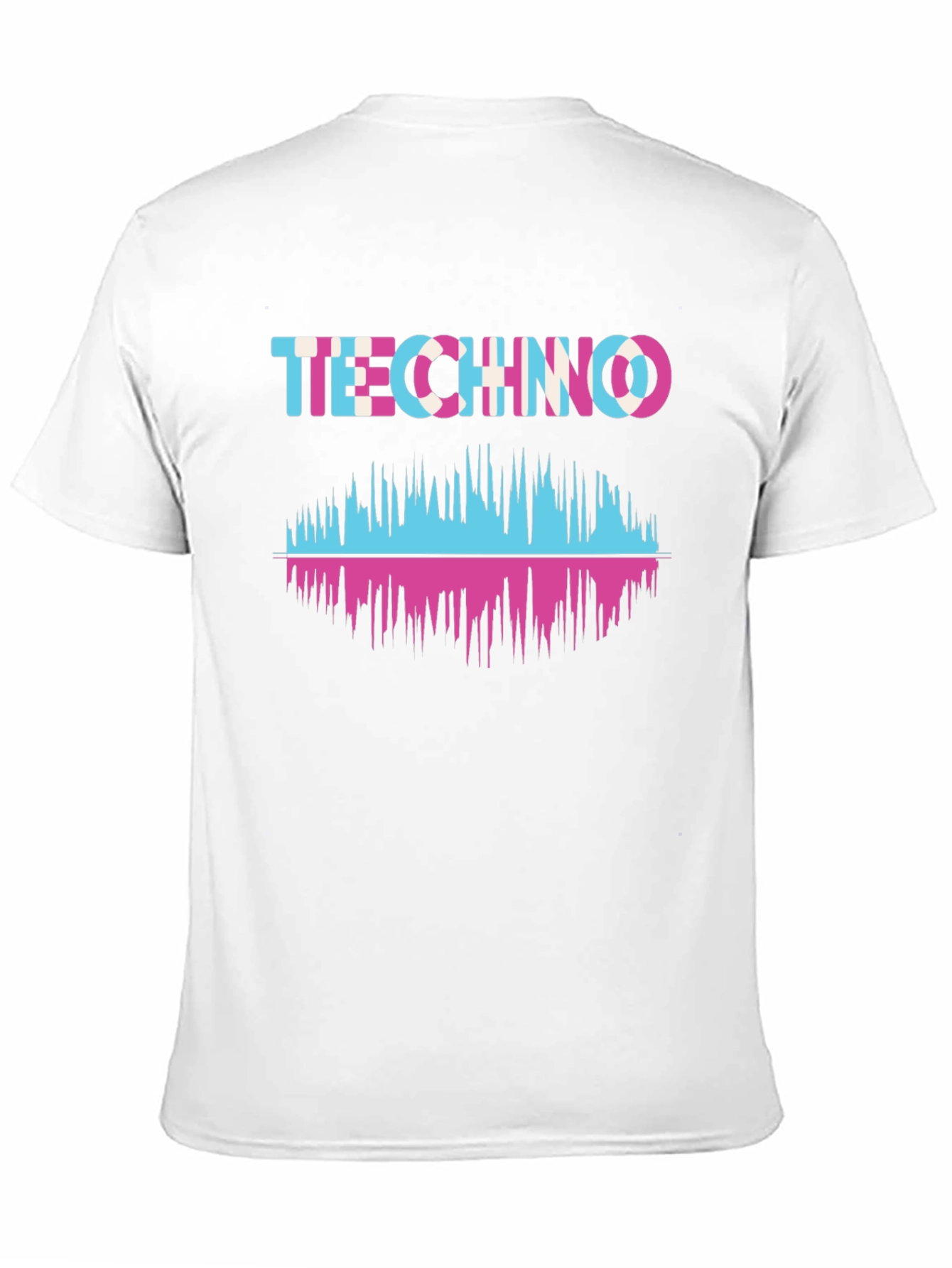 Techno Music Waveform Graphic T-Shirt