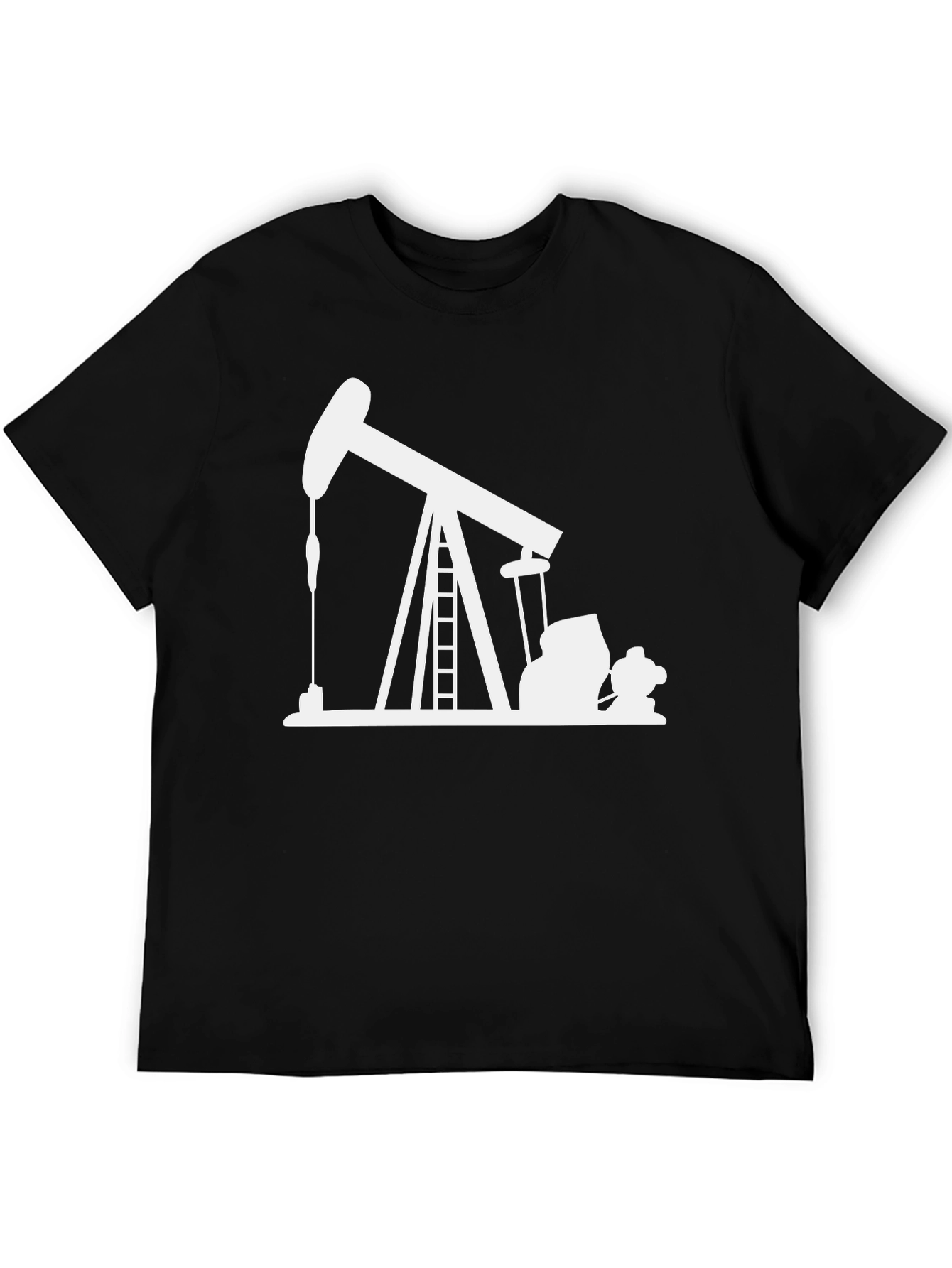 Oil Rig Black T-Shirt