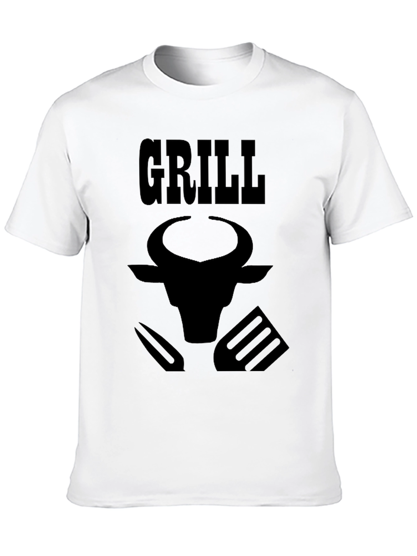 Grill Master Tee - Bull Design BBQ T-Shirt