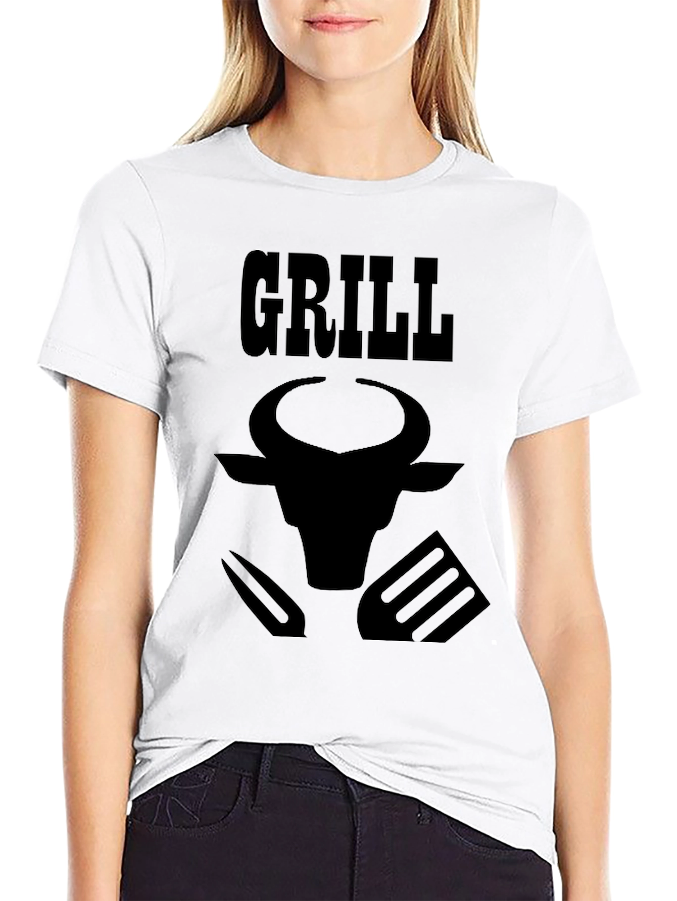 Grill Master Tee - Bull Design BBQ T-Shirt