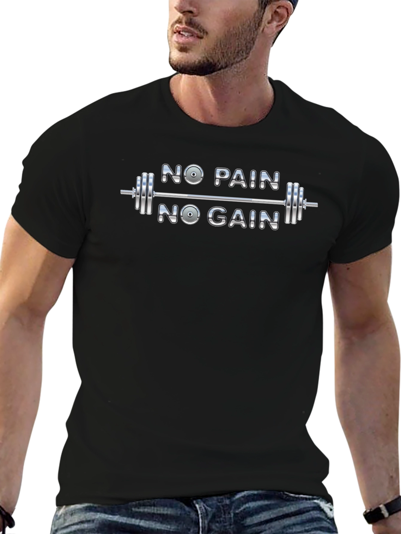 No Pain No Gain Gym Workout T-Shirt