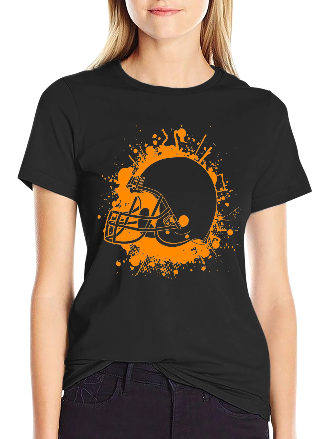 Football Helmet Graphic Tee - Sport Fan Apparel