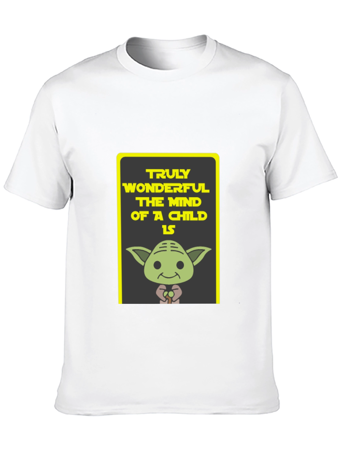 Yoda Truly Wonderful Graphic Black T-Shirt