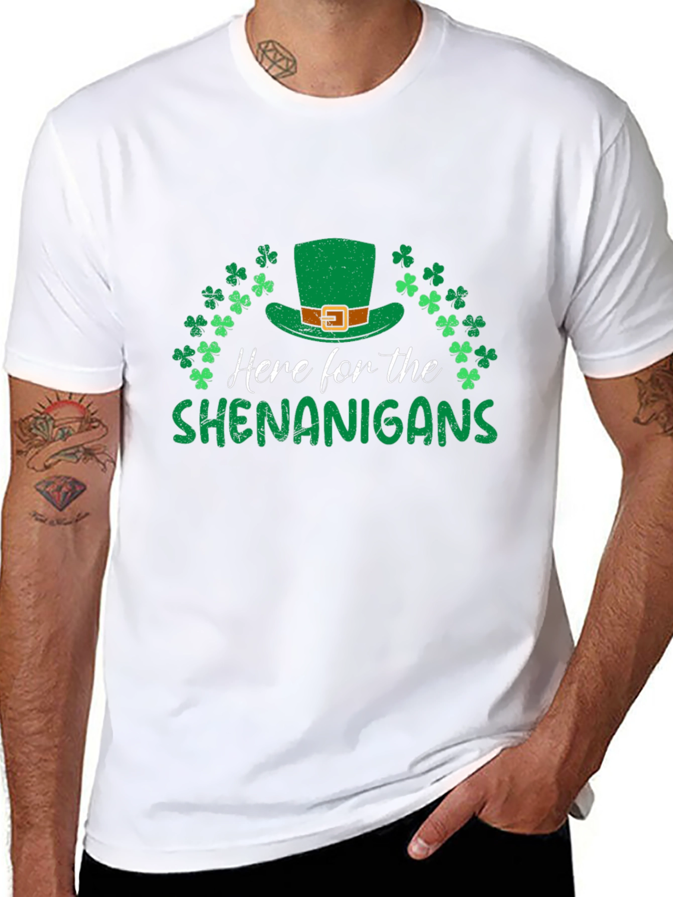 St Patricks Day Here For Shenanigans T-Shirt