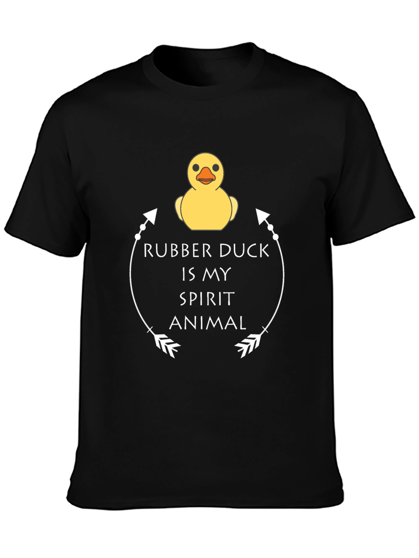 Rubber Duck Spirit Animal T-Shirt - Black Graphic Tee