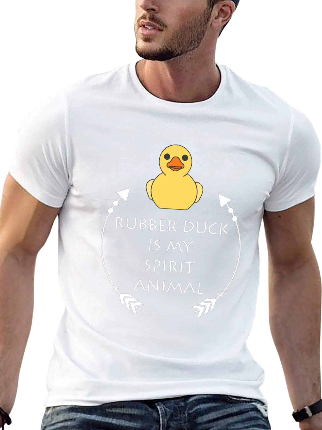 Rubber Duck Spirit Animal T-Shirt - Black Graphic Tee