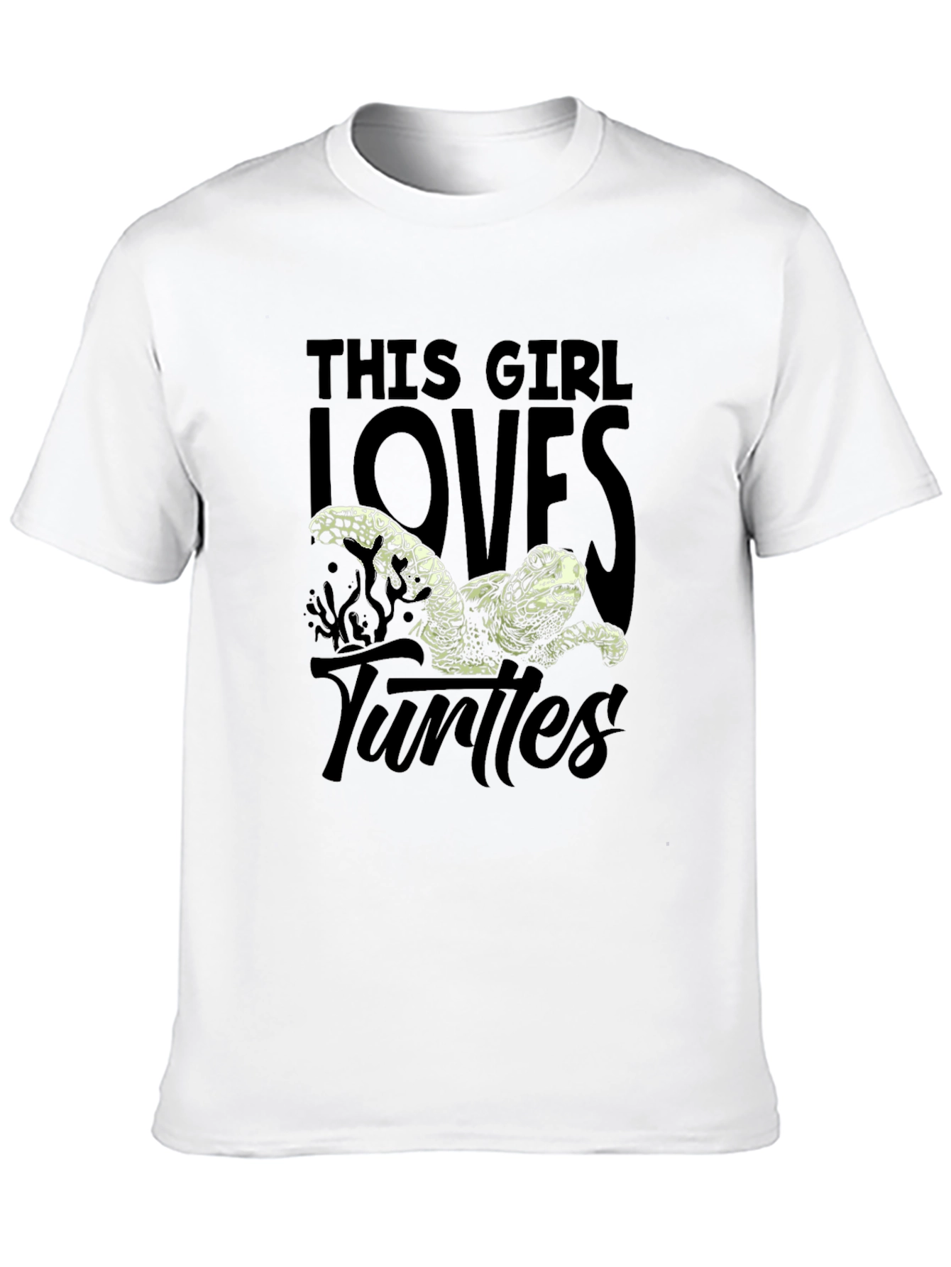 This Girl Loves Turtles Graphic T-Shirt