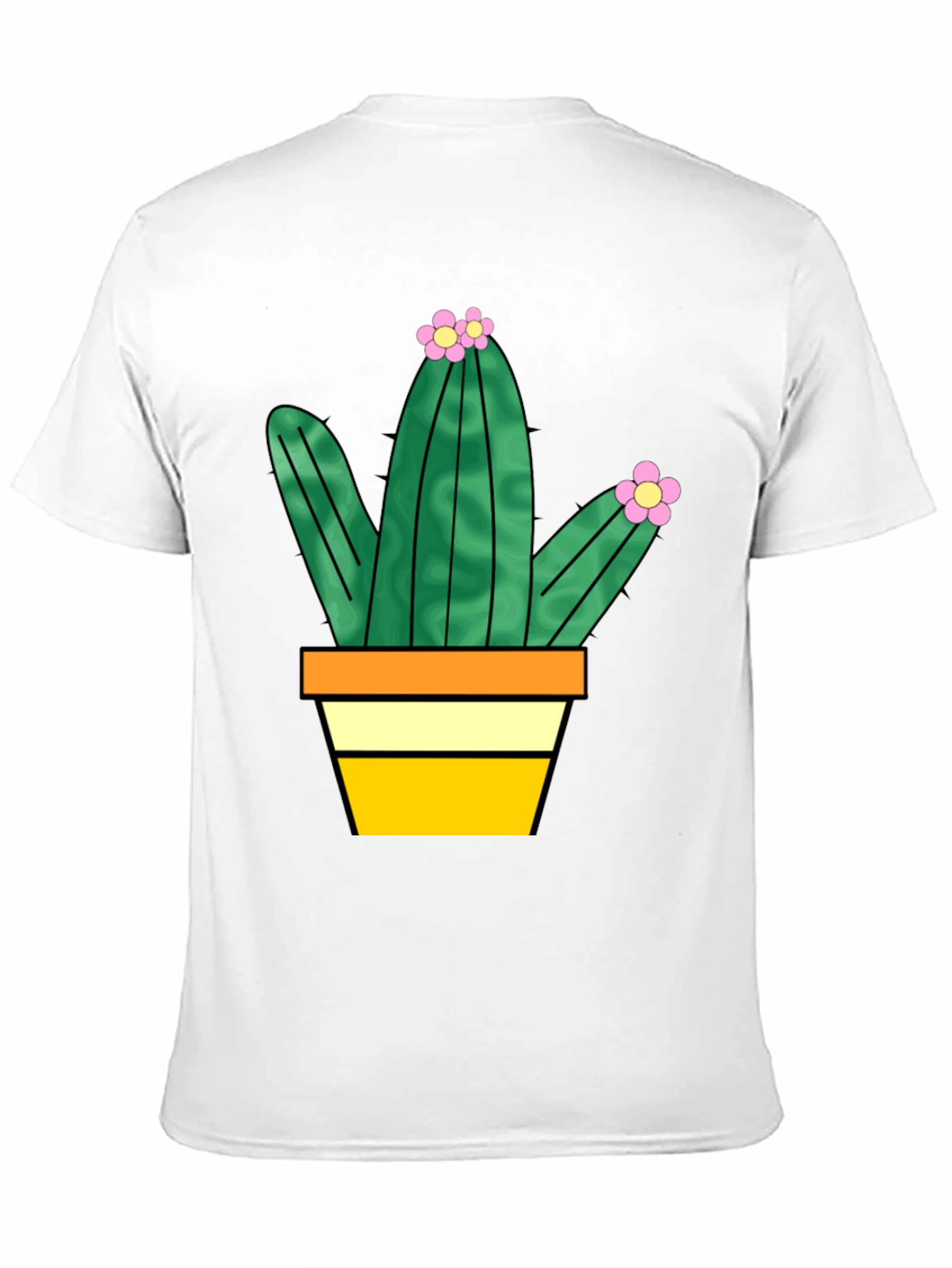 Cactus Graphic Tee - Trendy Potted Plant T-Shirt