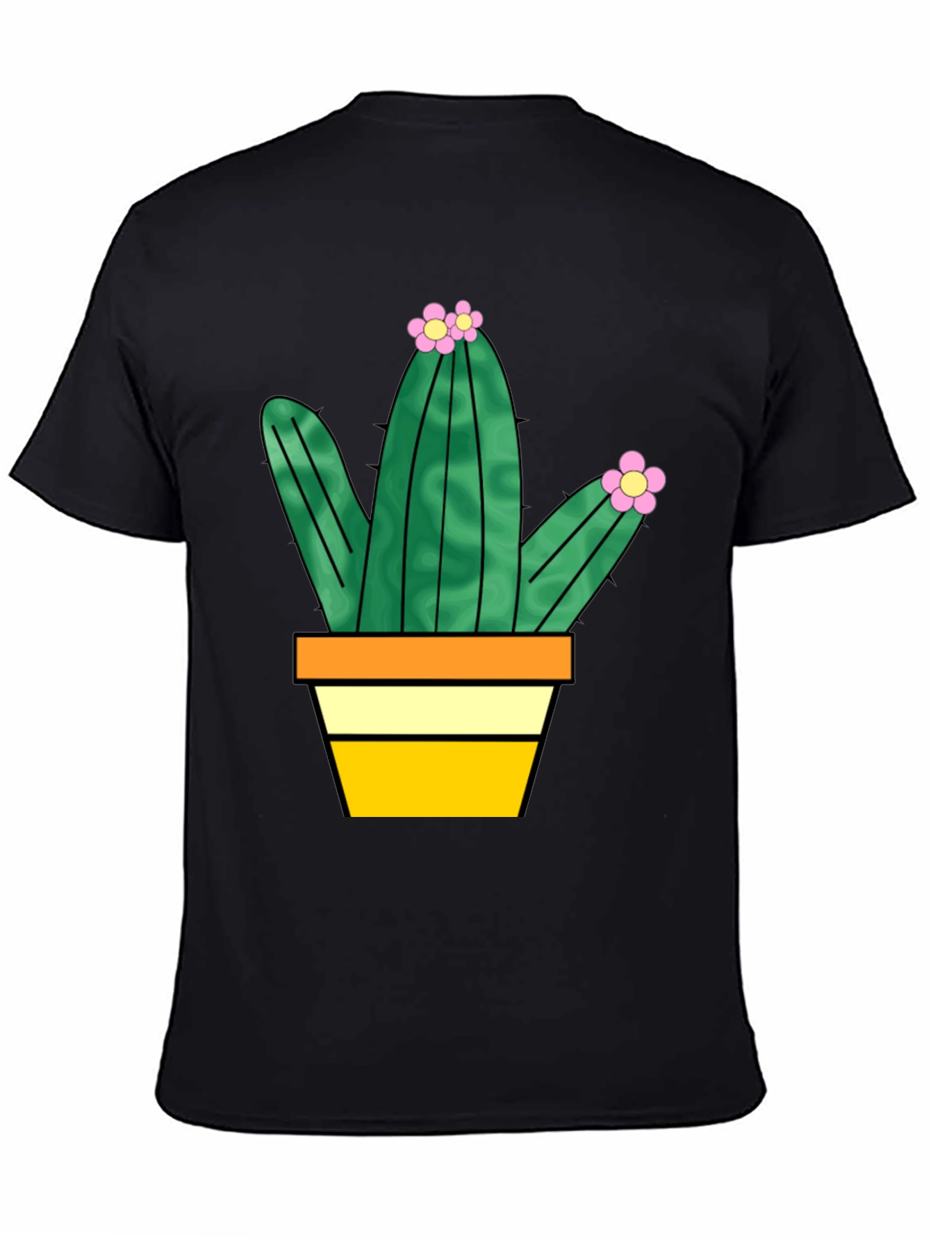 Cactus Graphic Tee - Trendy Potted Plant T-Shirt