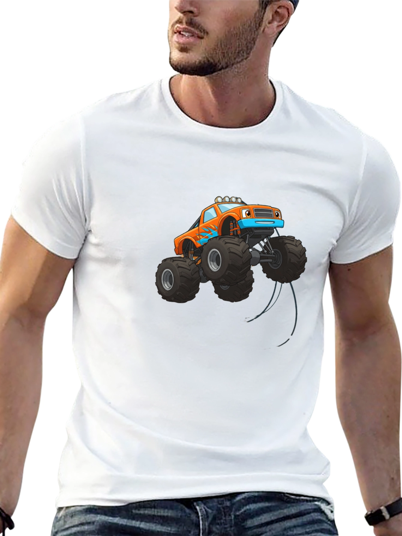 Monster Truck Graphic Tee - Black
