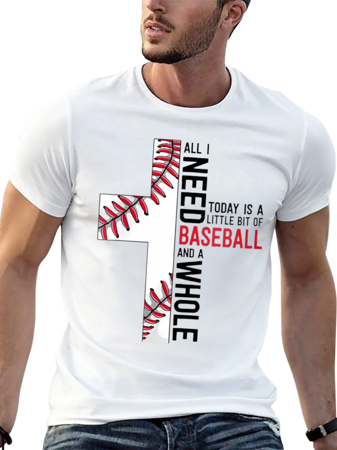 Baseball Cross T-Shirt - Faith and Sport