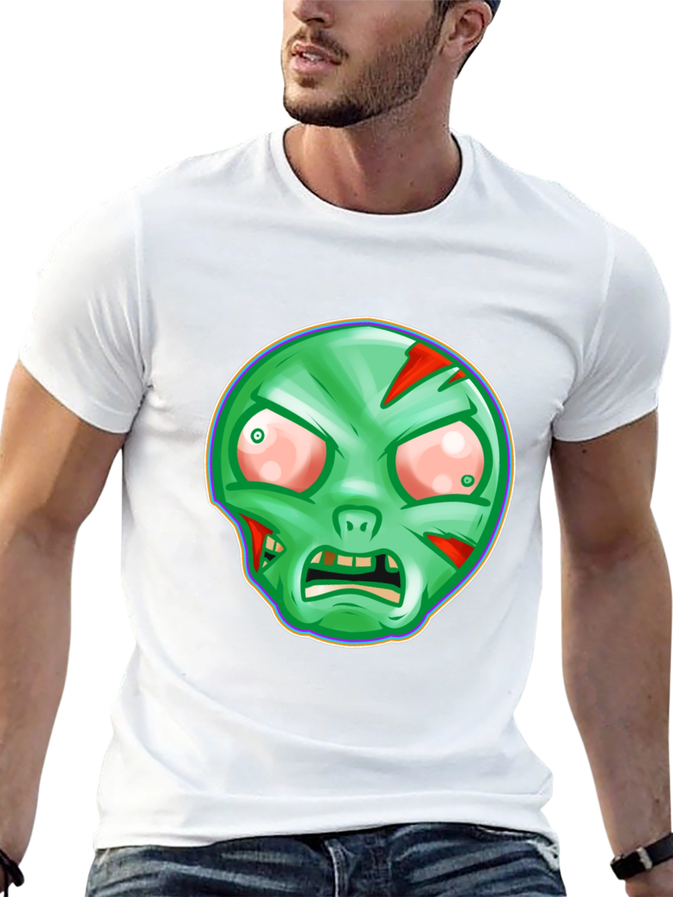 Zombie Graphic T-Shirt - Spooky Halloween Tee