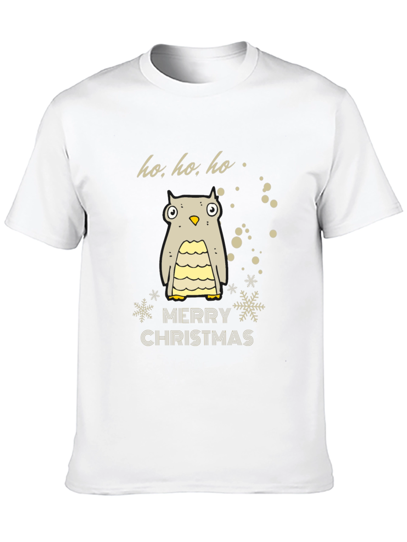 Festive Owl Merry Christmas Holiday T-Shirt