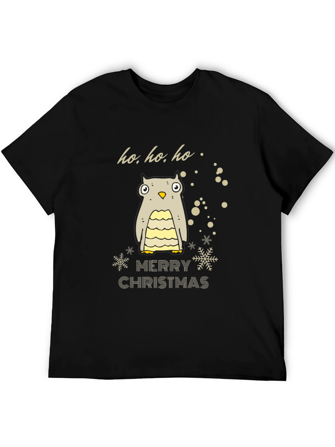 Festive Owl Merry Christmas Holiday T-Shirt