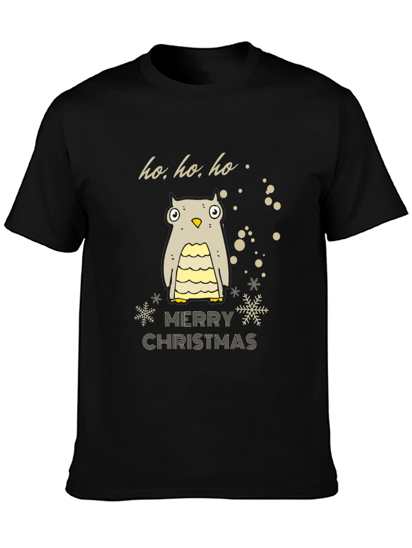 Festive Owl Merry Christmas Holiday T-Shirt