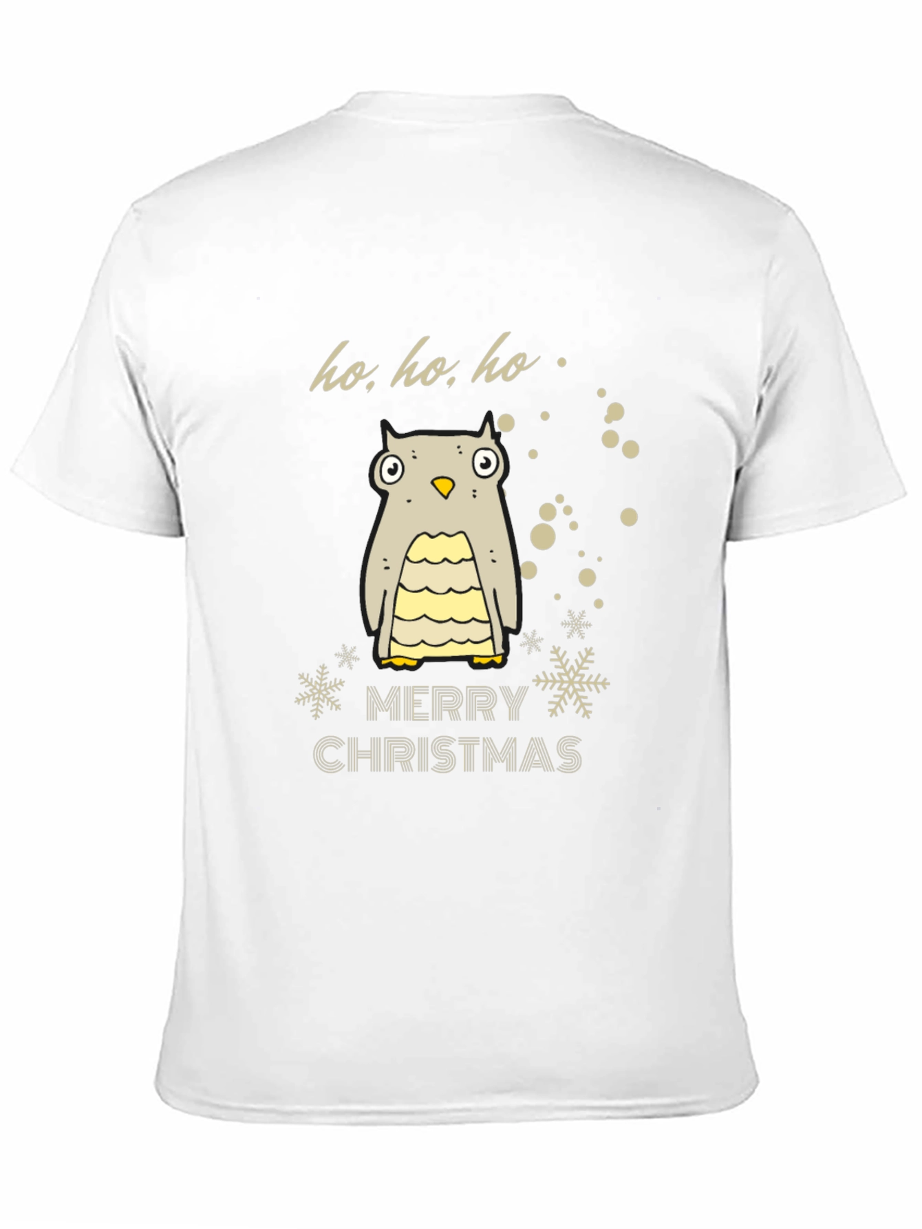 Festive Owl Merry Christmas Holiday T-Shirt