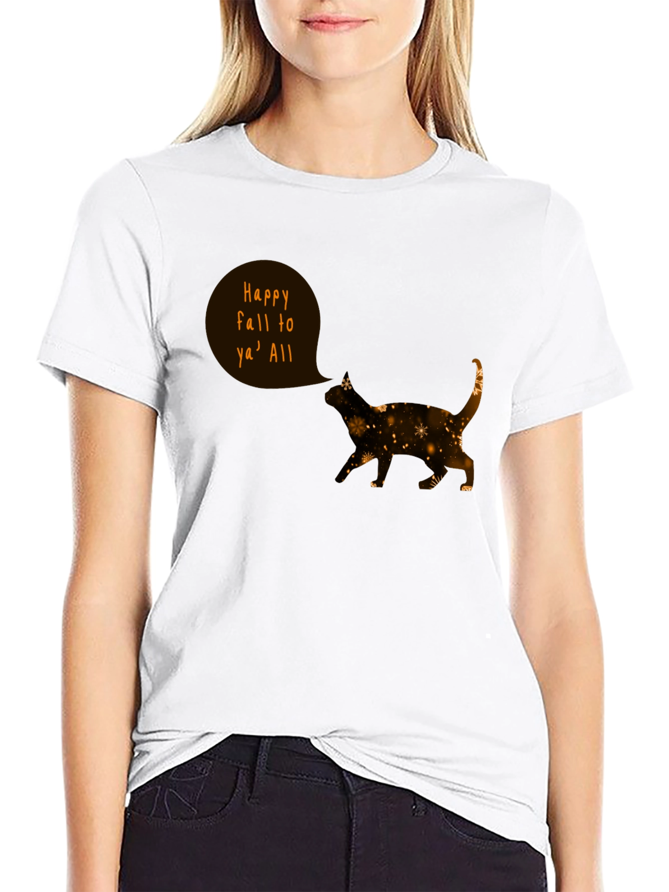 Happy Fall Cat T-Shirt
