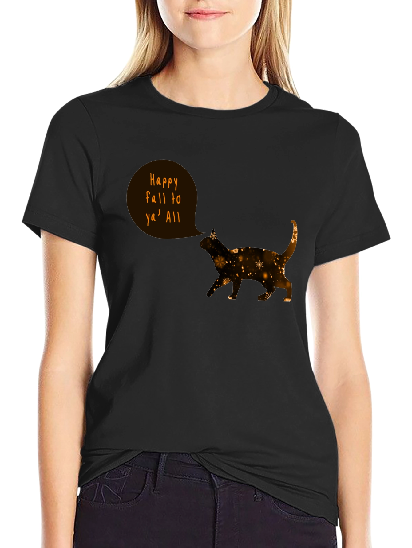 Happy Fall Cat T-Shirt