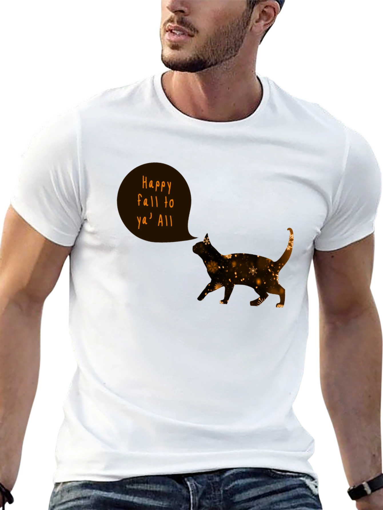 Happy Fall Cat T-Shirt