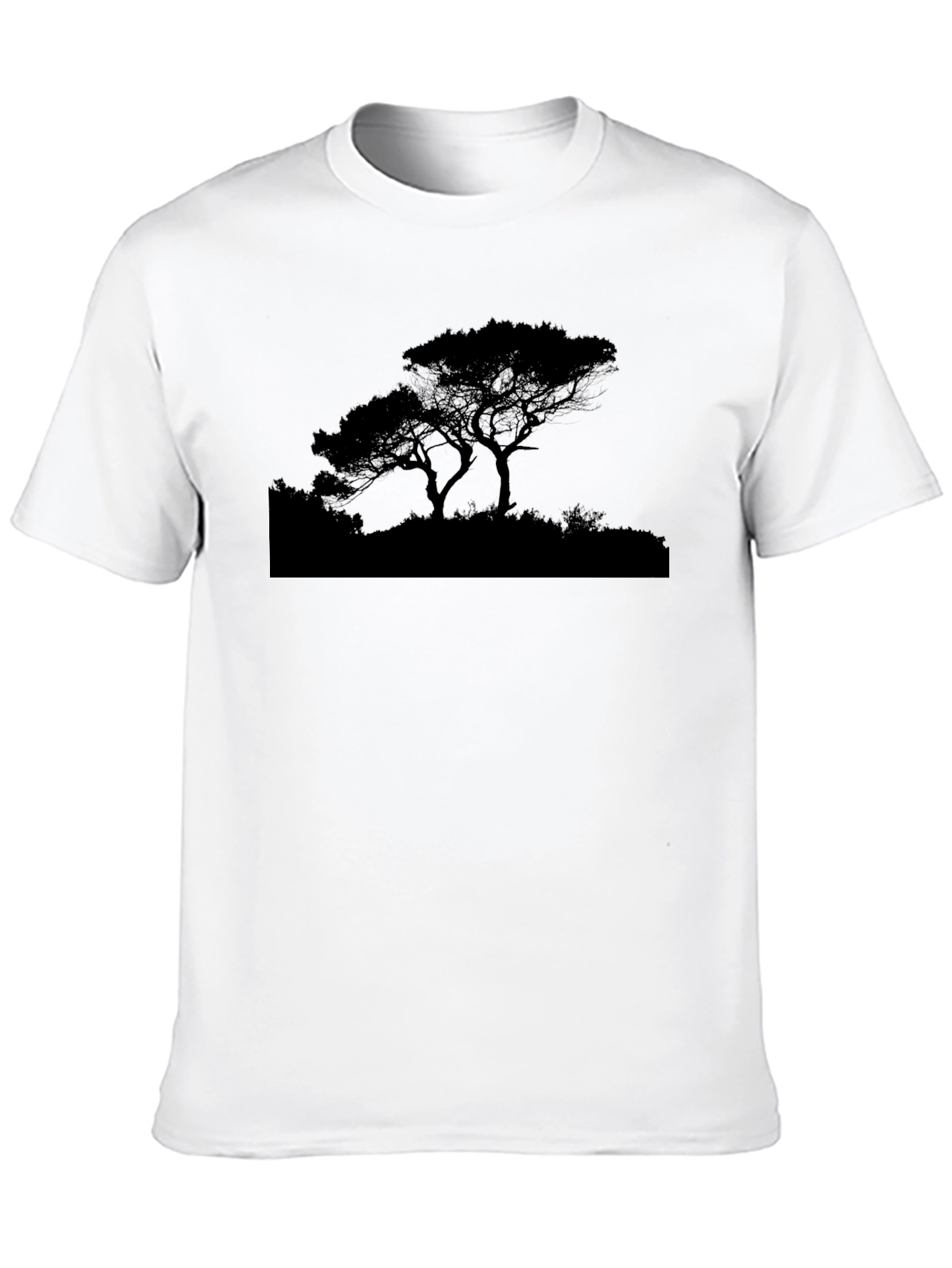 Black Tree Silhouette Graphic Tee