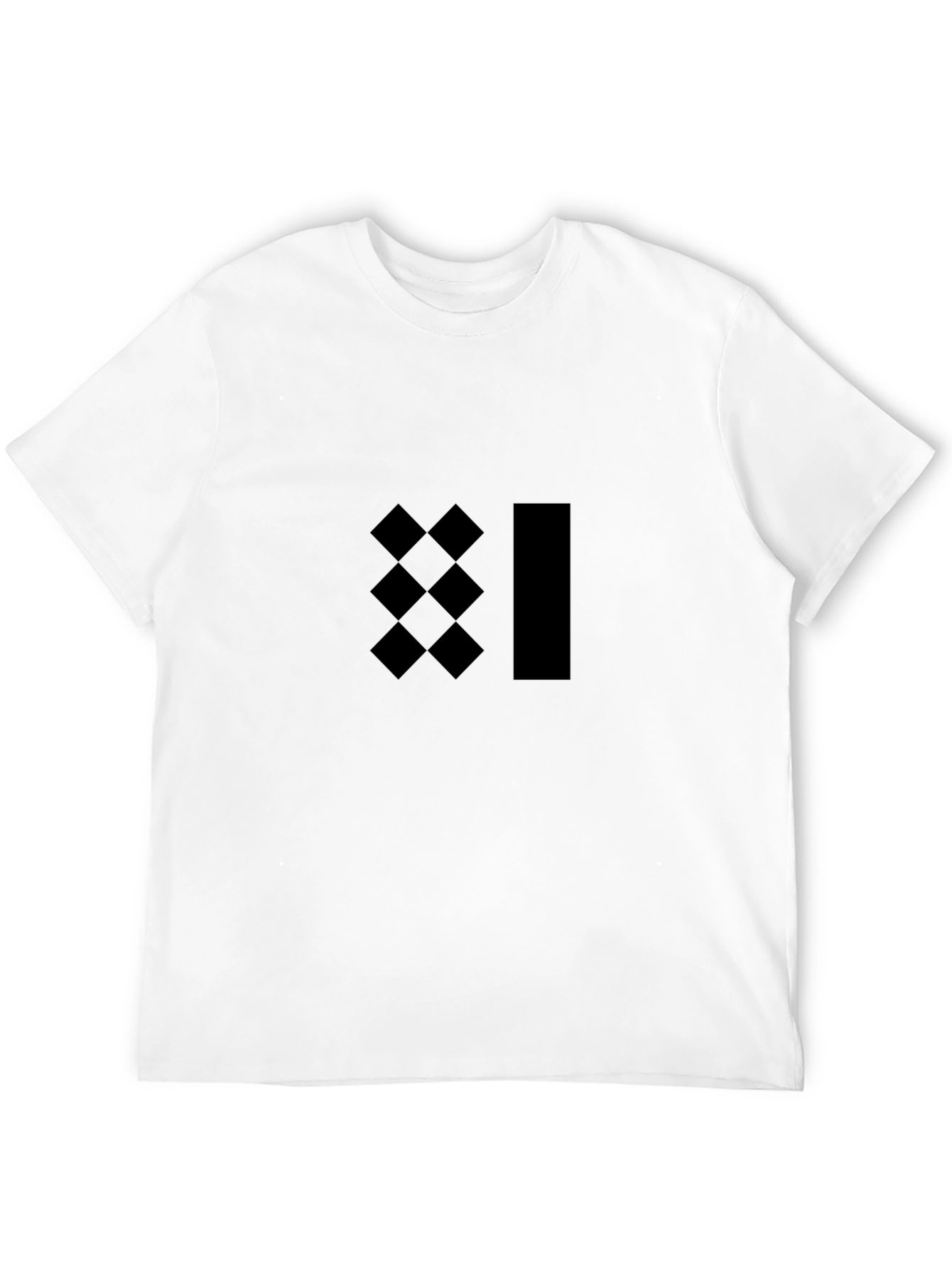 Modern Graphic Tee - Black Minimalist Design