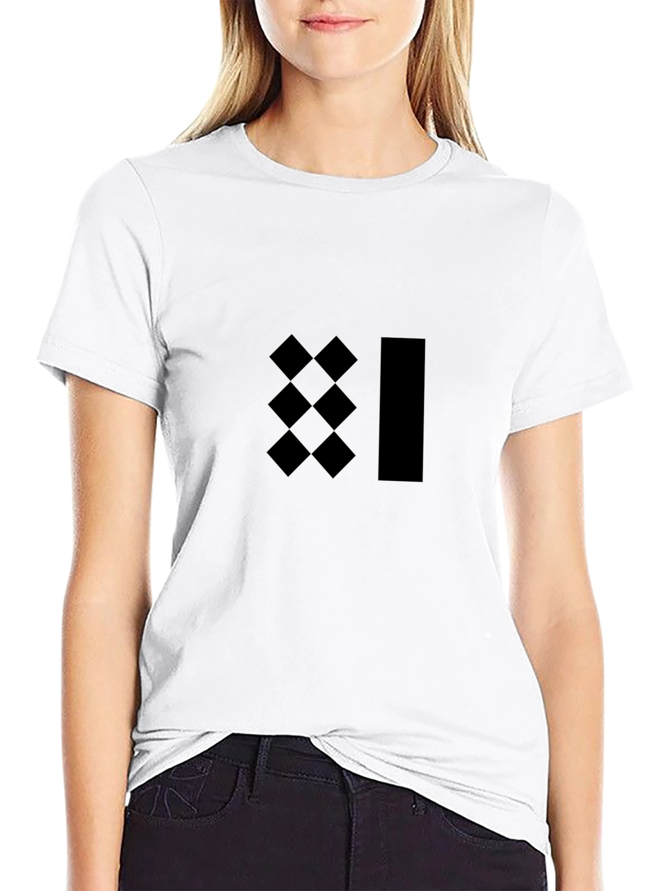Modern Graphic Tee - Black Minimalist Design