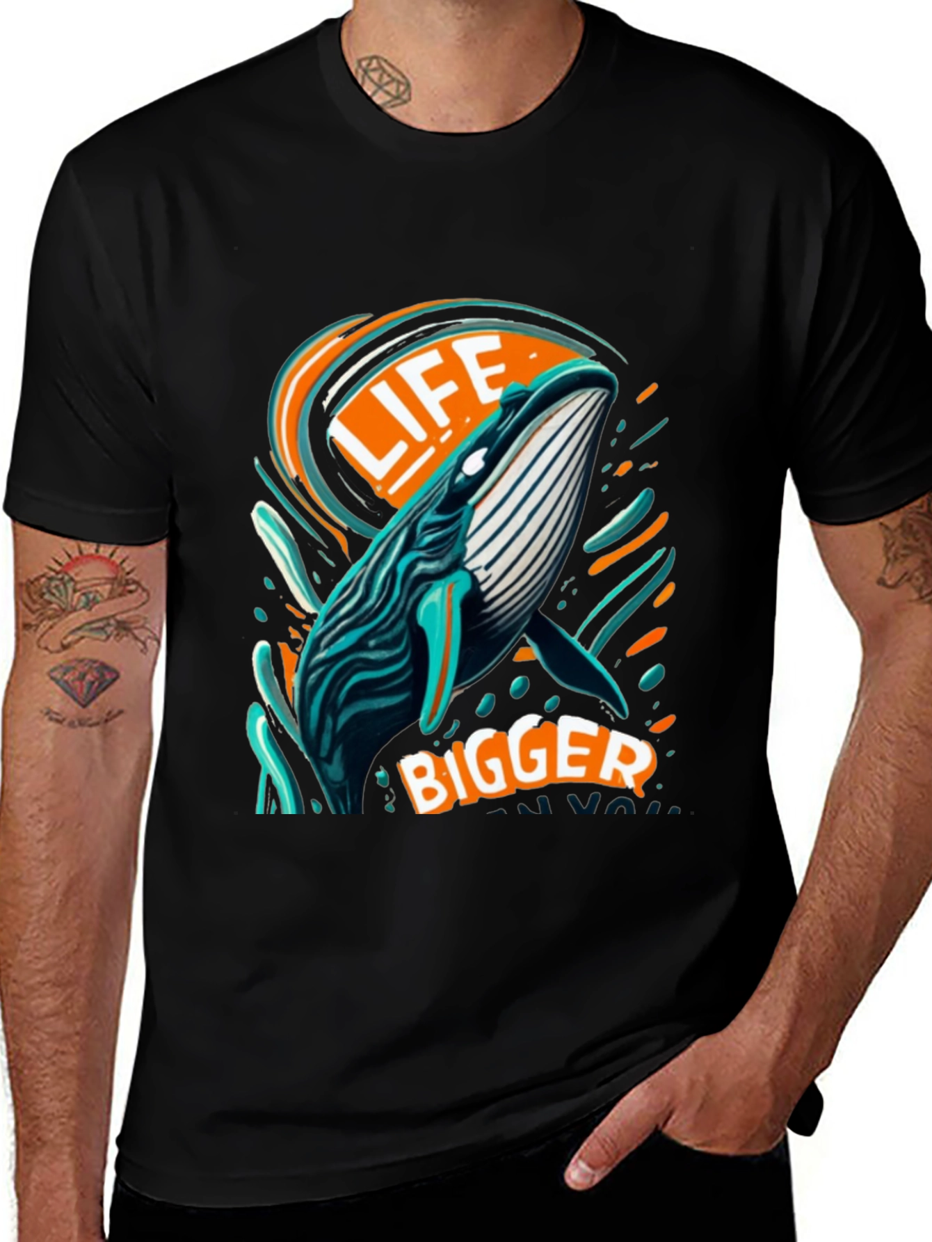 Life Bigger Whale Graphic Tee